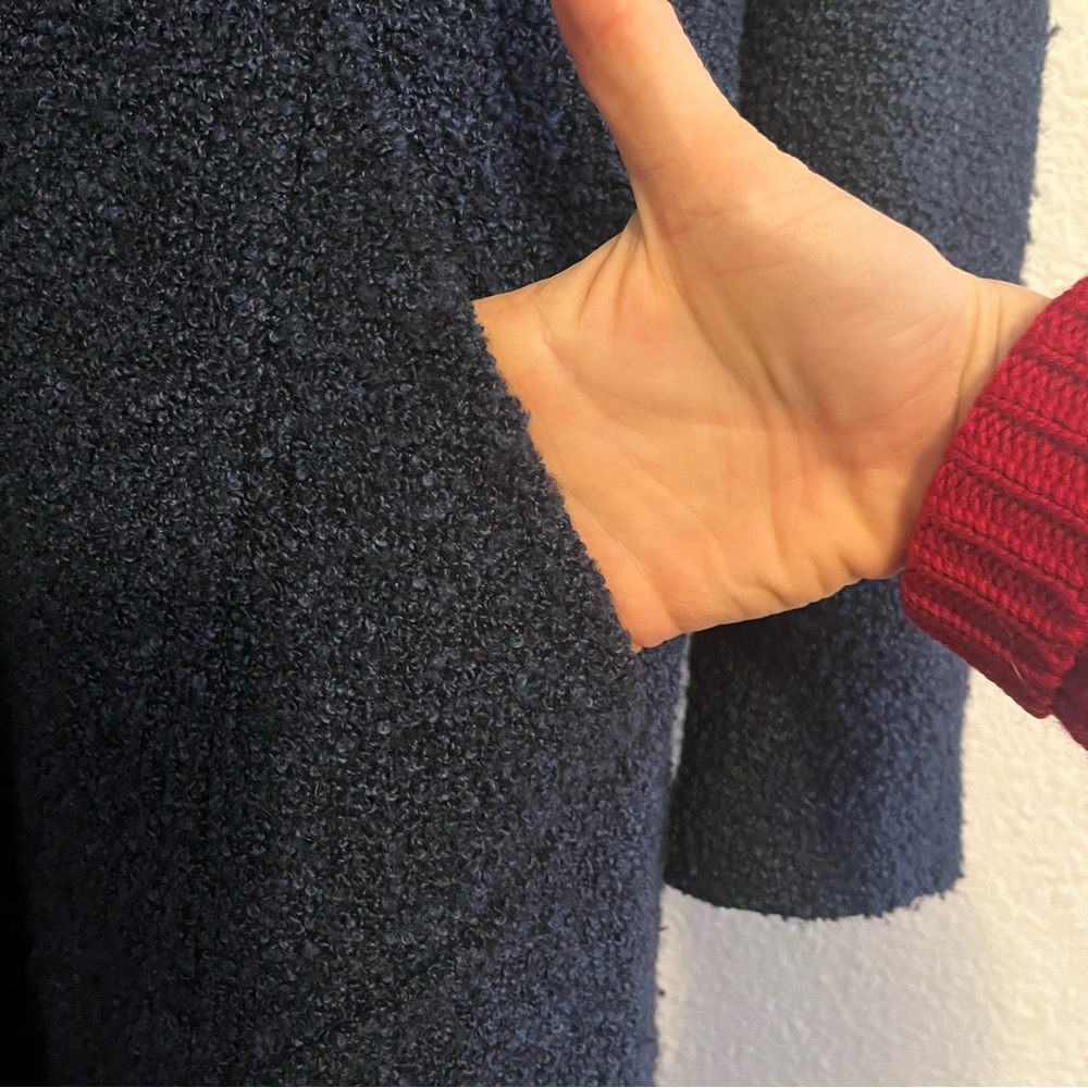 Vintage boucle long shawl collar coat - Picture 9 of 9